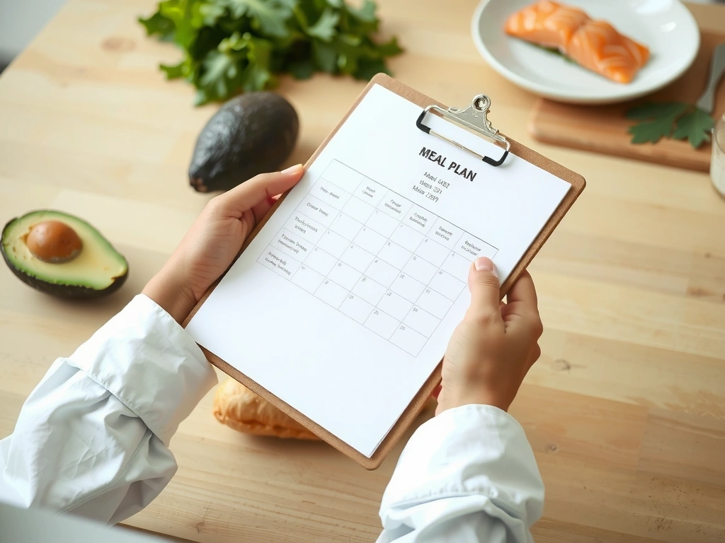 Handschriftlicher Ernährungsplan
